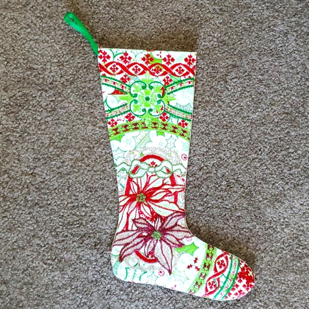 Homemade small Christmas stocking